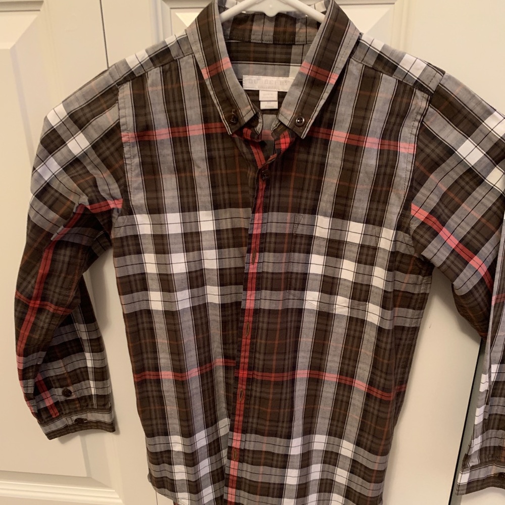 Burberry boy dress shirt
